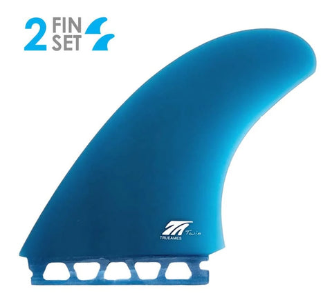 True Ames TA Twin Fins (solid fiberglass)