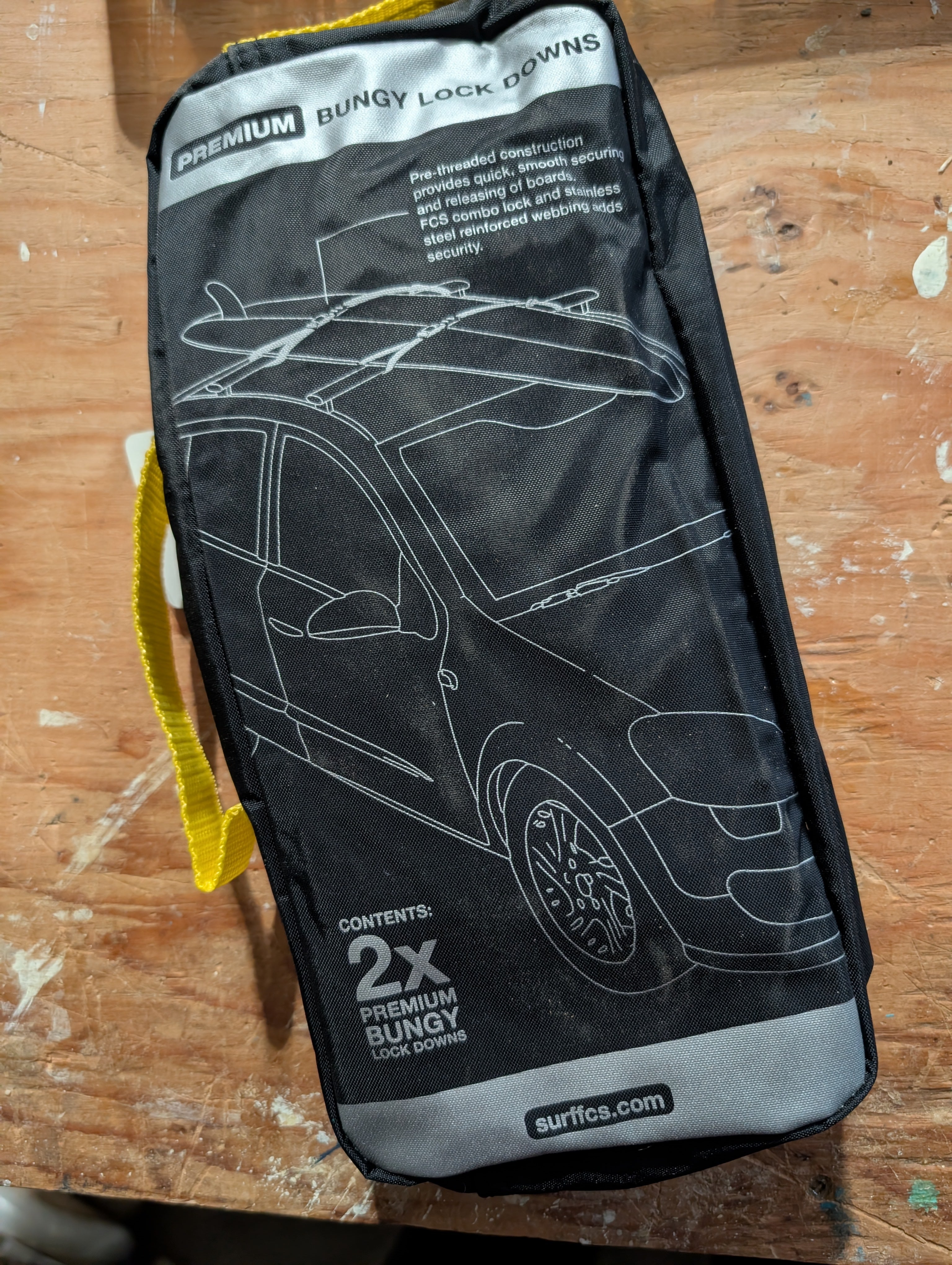 FCS Premium Bungy Lock Downs Roof Rack Straps